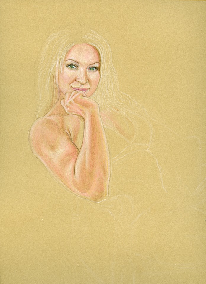 Randy Bugdale's process of drawing Queen of Caelum and Terren Foe 2